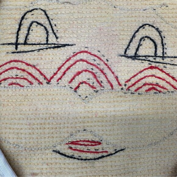 Vintage Christmas Decor Santa Claus Toilet Seat Cover Kitschy Shag Carpet Retro - Picture 5 of 7